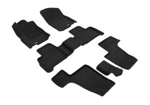 Mercedes-Benz GLS Floor Mat Set - Front Rear and Third Row - 3D MAXpider - Elegant Series - Black - `17-`19 Mercedes-Benz GLS Floor Mat Set - Front Rear and Third Row - 3D MAXpider - Elegant Series - Black - `17-`19